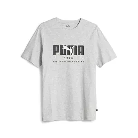 PUMA MEN'S GRAPHICS GREY TEE