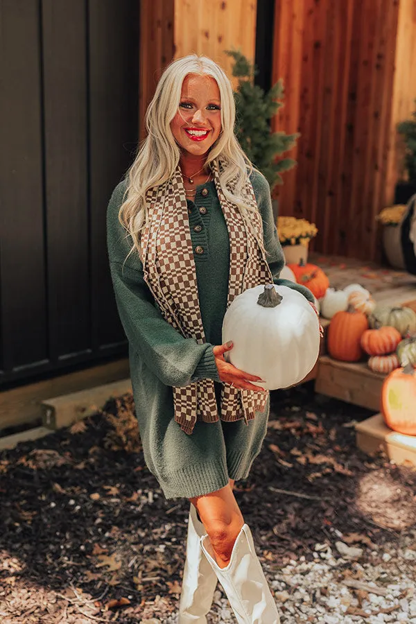 Pumpkin Spice Feels Knit Sweater Dress