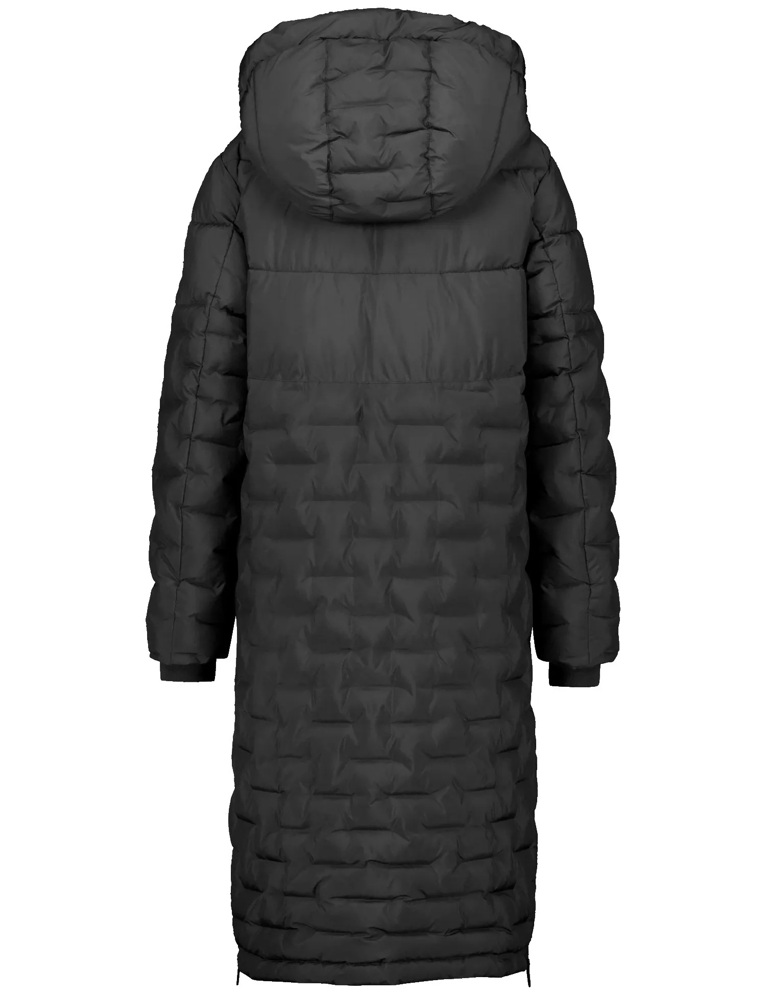 Quilted coat with side zips