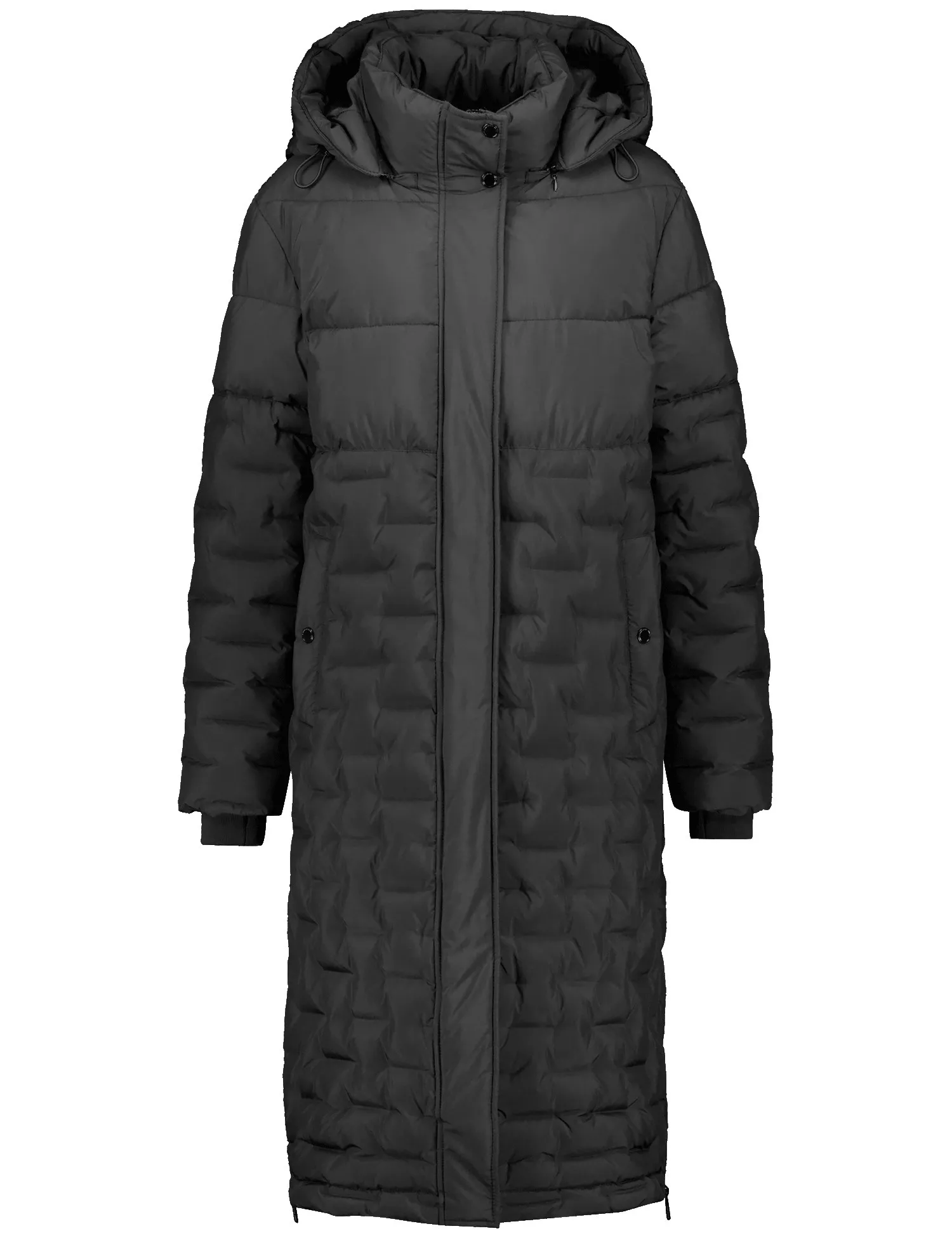 Quilted coat with side zips