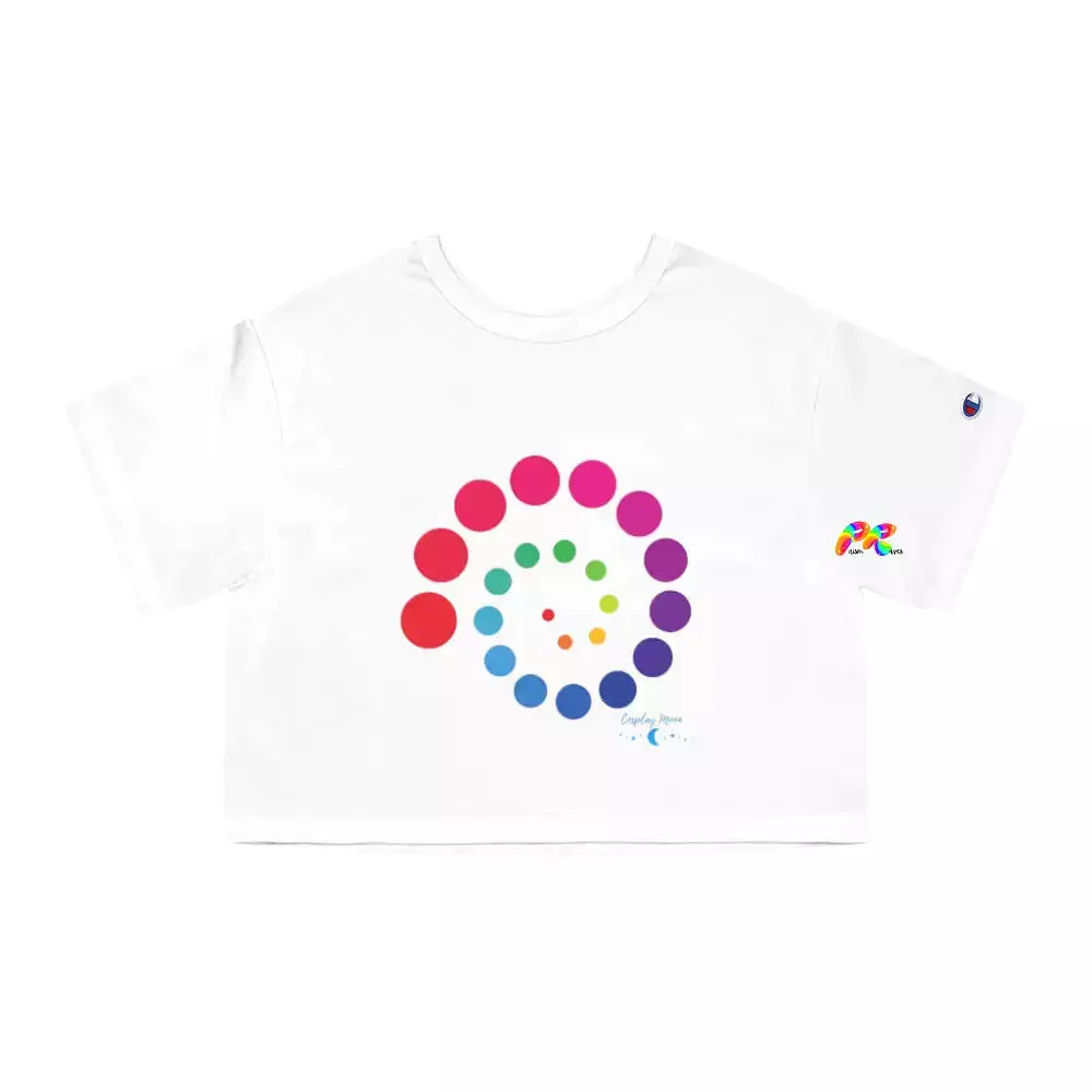 Rainbow Spin Champion Women's Cropped T-Shirt