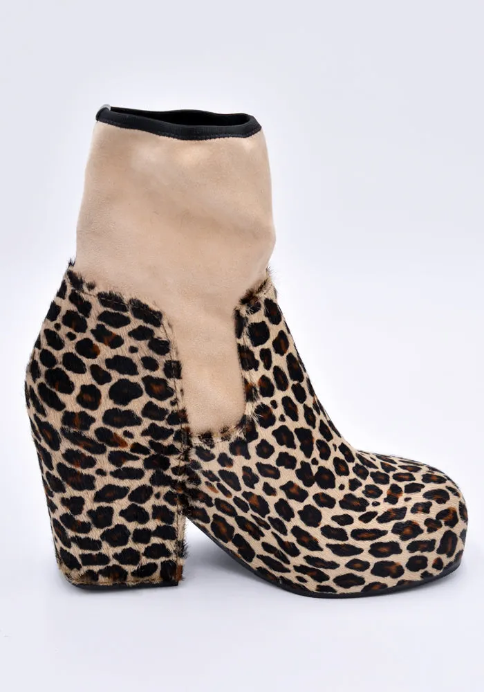 RANDOM IDENTITIES BOOT-03 LEOPARD BOOTS