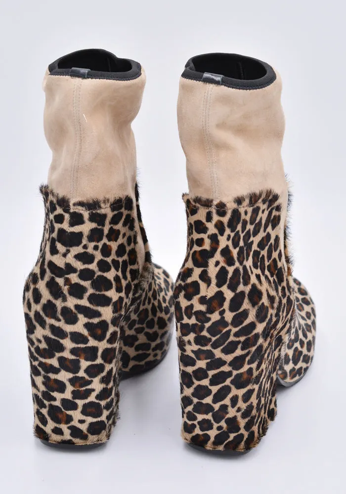 RANDOM IDENTITIES BOOT-03 LEOPARD BOOTS