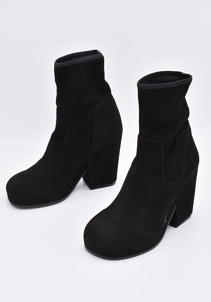 RANDOM IDENTITIES BOOT-03 SUEDE BOOTS BLACK