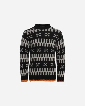 Recycled Iceland Keldino Sweater - Black/Ecru