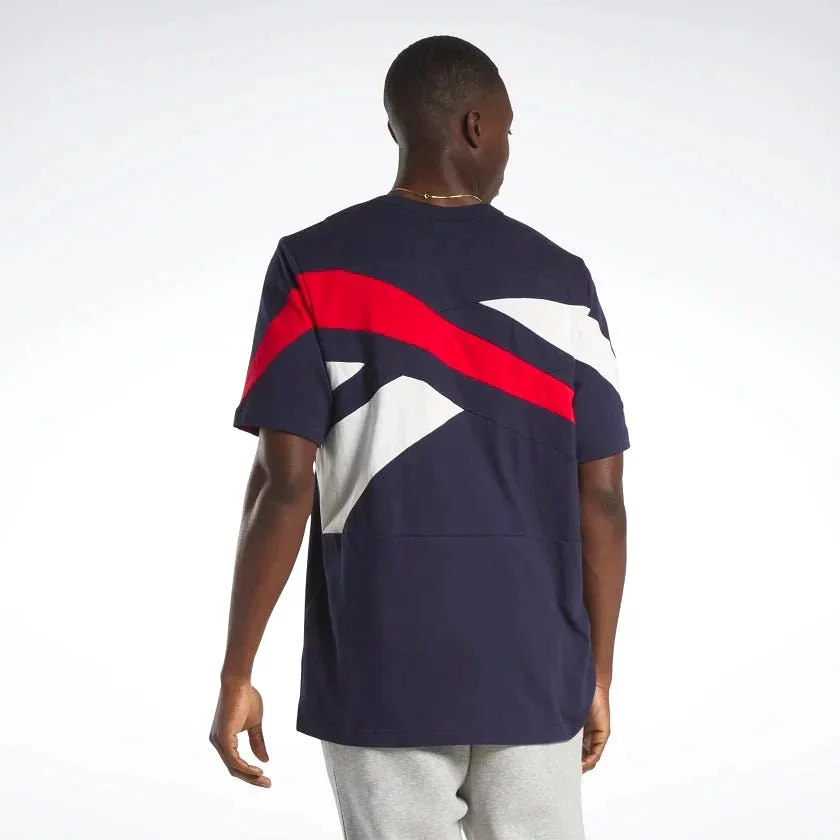 REEBOK MEN'S CLASSICS BRAND PROUD NAVY TEE