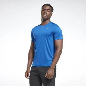 REEBOK MEN'S TRAINING TECH BLUE TEE