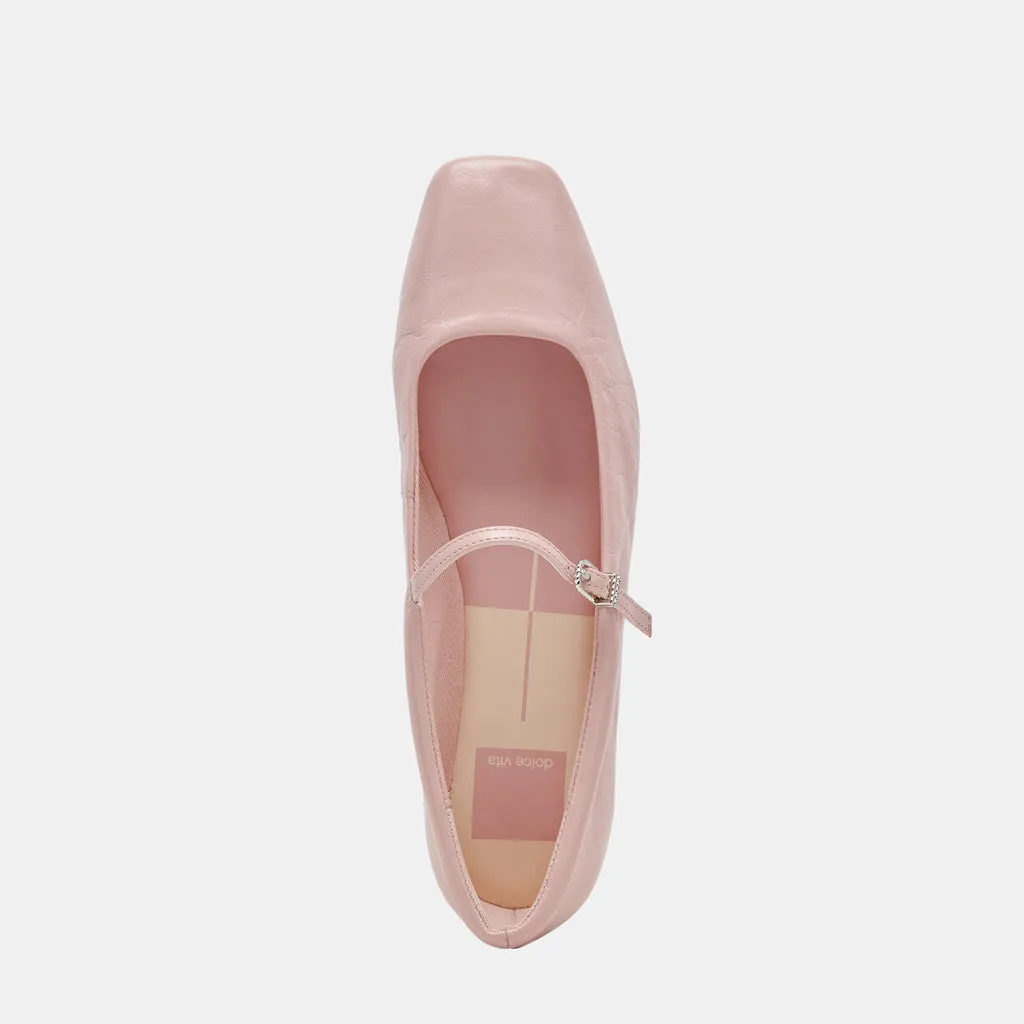 REYES BALLET FLATS PINK CRINKLE PATENT– Dolce Vita 6974197858370