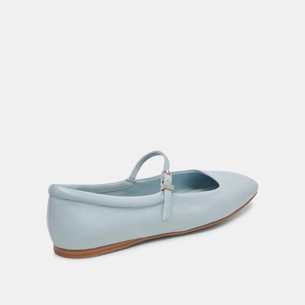 REYES BALLET FLATS SKY BLUE CRINKLE PATENT– Dolce Vita 6974197825602