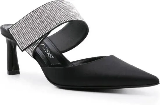 Sergio Rossi Paris 60mm satin mules Black