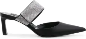 Sergio Rossi Paris 60mm satin mules Black