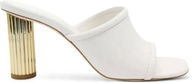 Simkhai Winston 80mm leather mules White