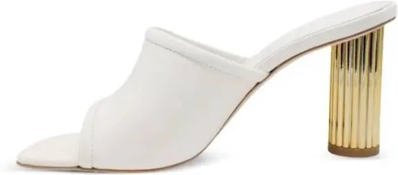 Simkhai Winston 80mm leather mules White