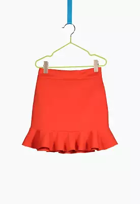 Soft Fabric Ruffle Skirt