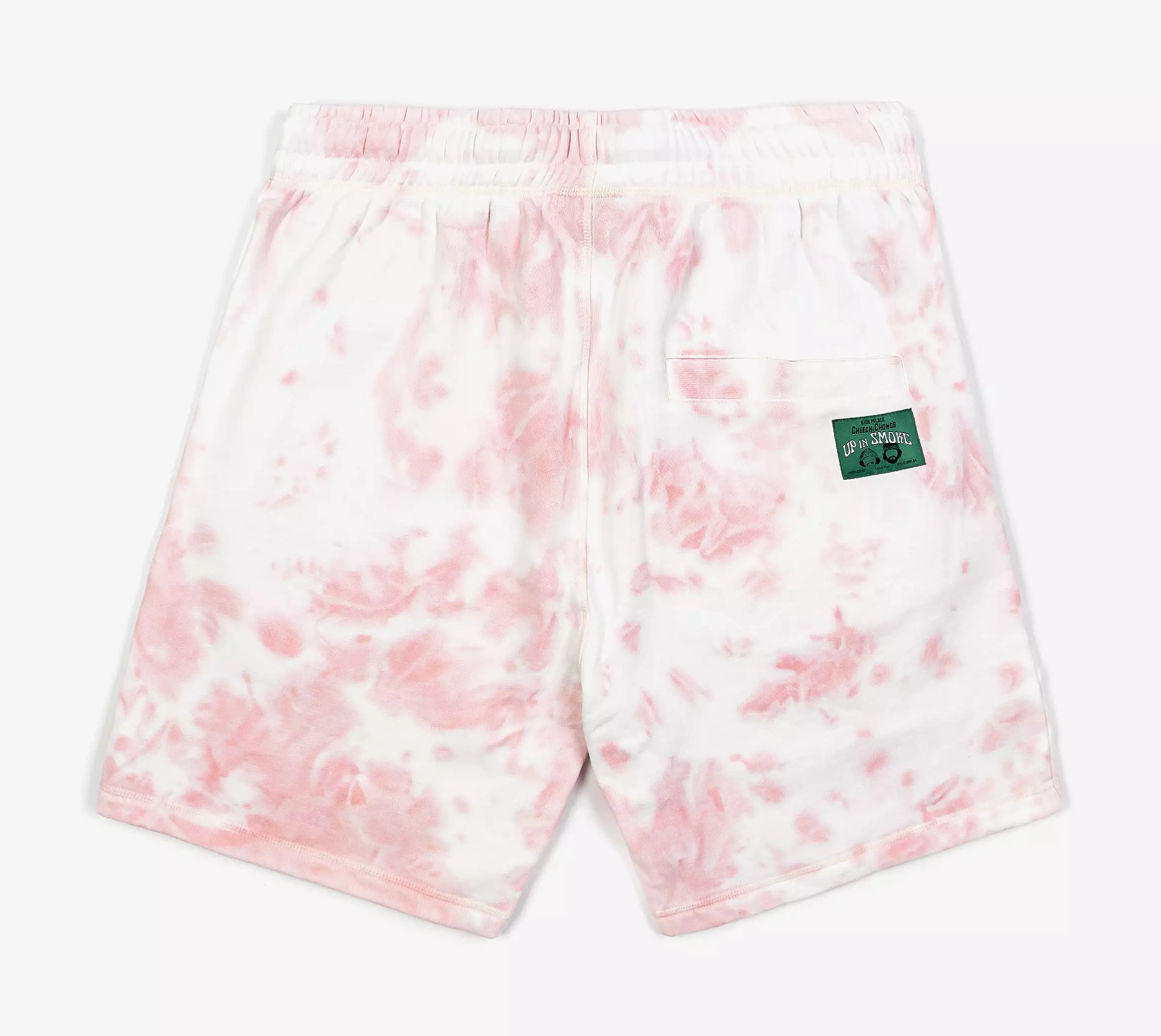 SP x Cheech and Chong's Up In Smoke Tie Dye Fleece Mens Shorts (Pink)