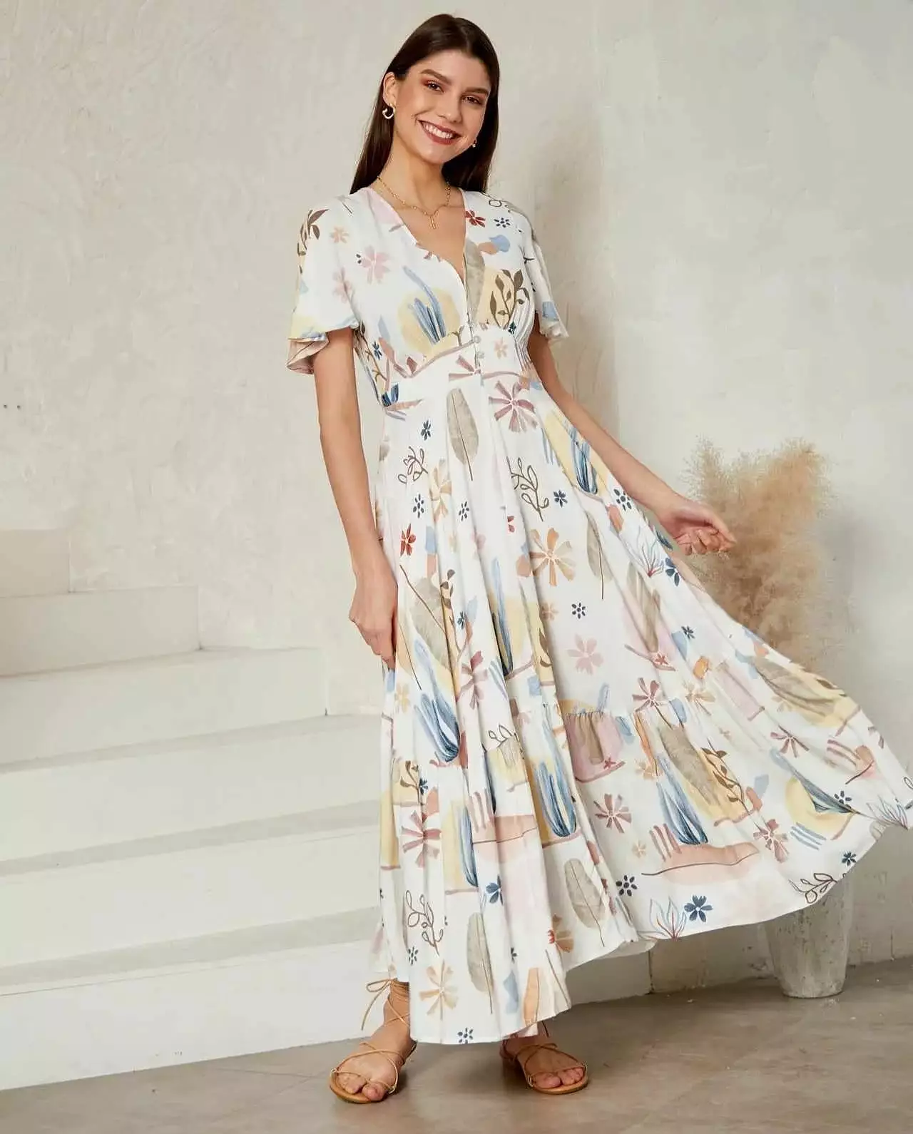 Stacey Maxi Dress - Desert Dreams