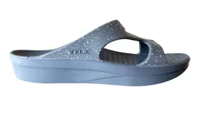 Telic Flip Flop Sandals: Zstrap Dolphine Gray/White Splash 