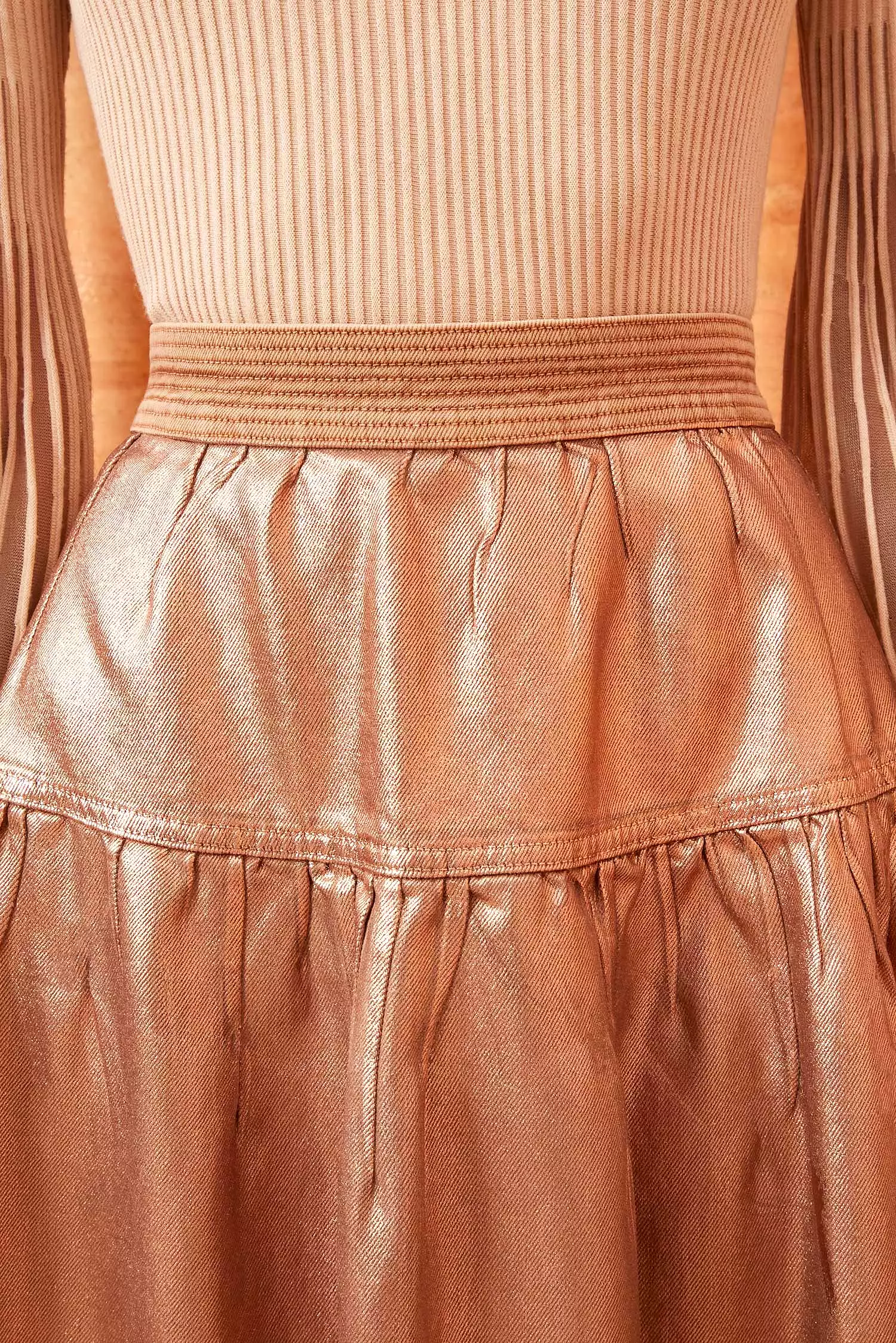 The Astrid Skirt - Copper Foiled Wash