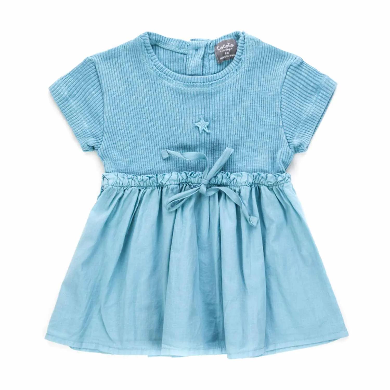 Tocotò Vintage Baby Girl Light Blue Dress