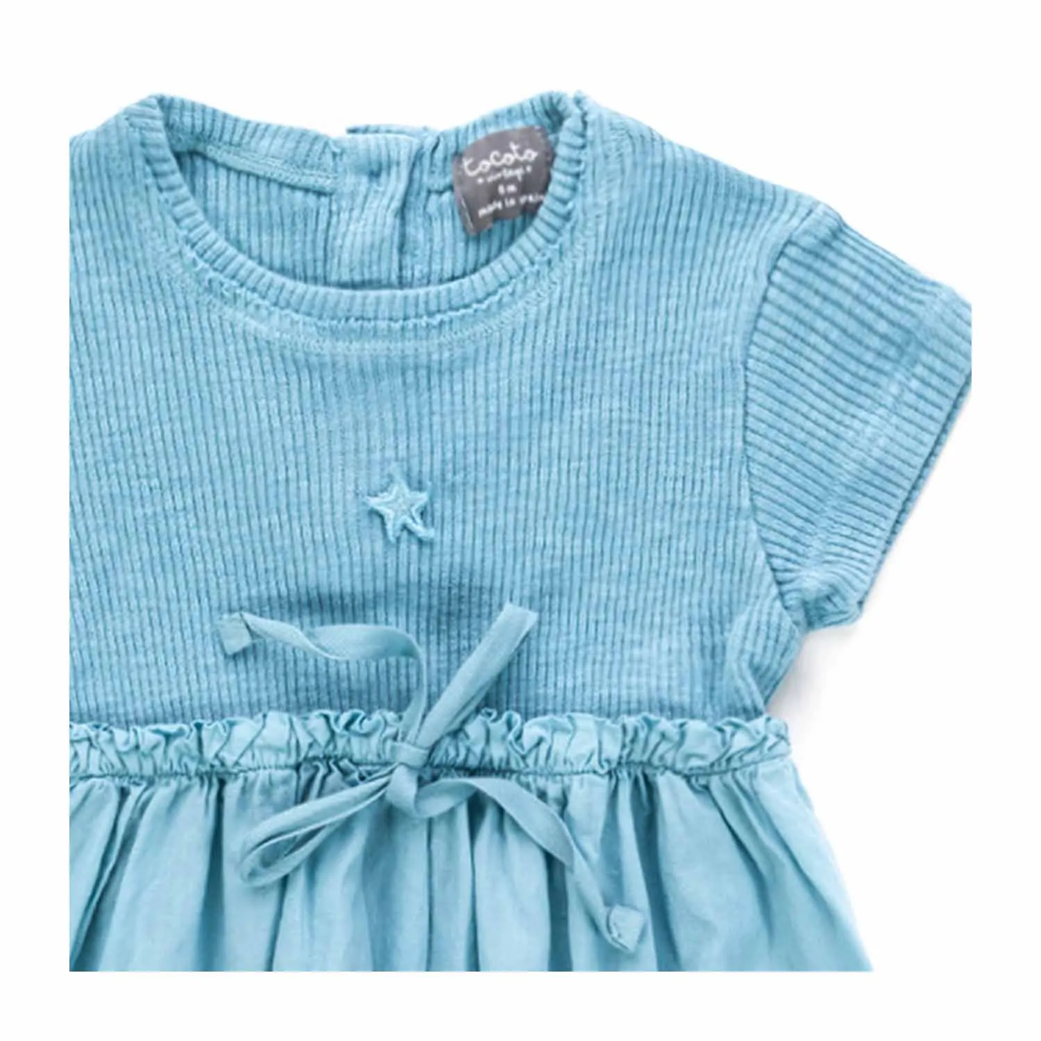 Tocotò Vintage Baby Girl Light Blue Dress