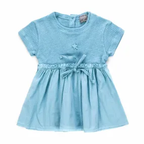 Tocotò Vintage Baby Girl Light Blue Dress