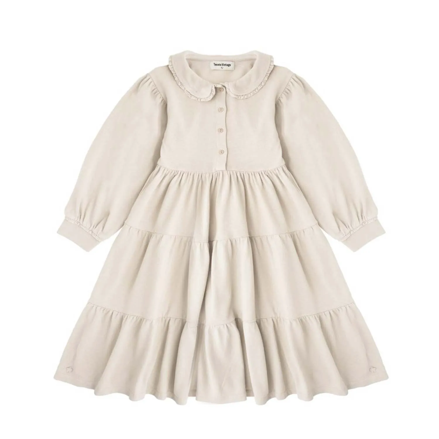 Tocotò Vintage Off-White Dress For Girls