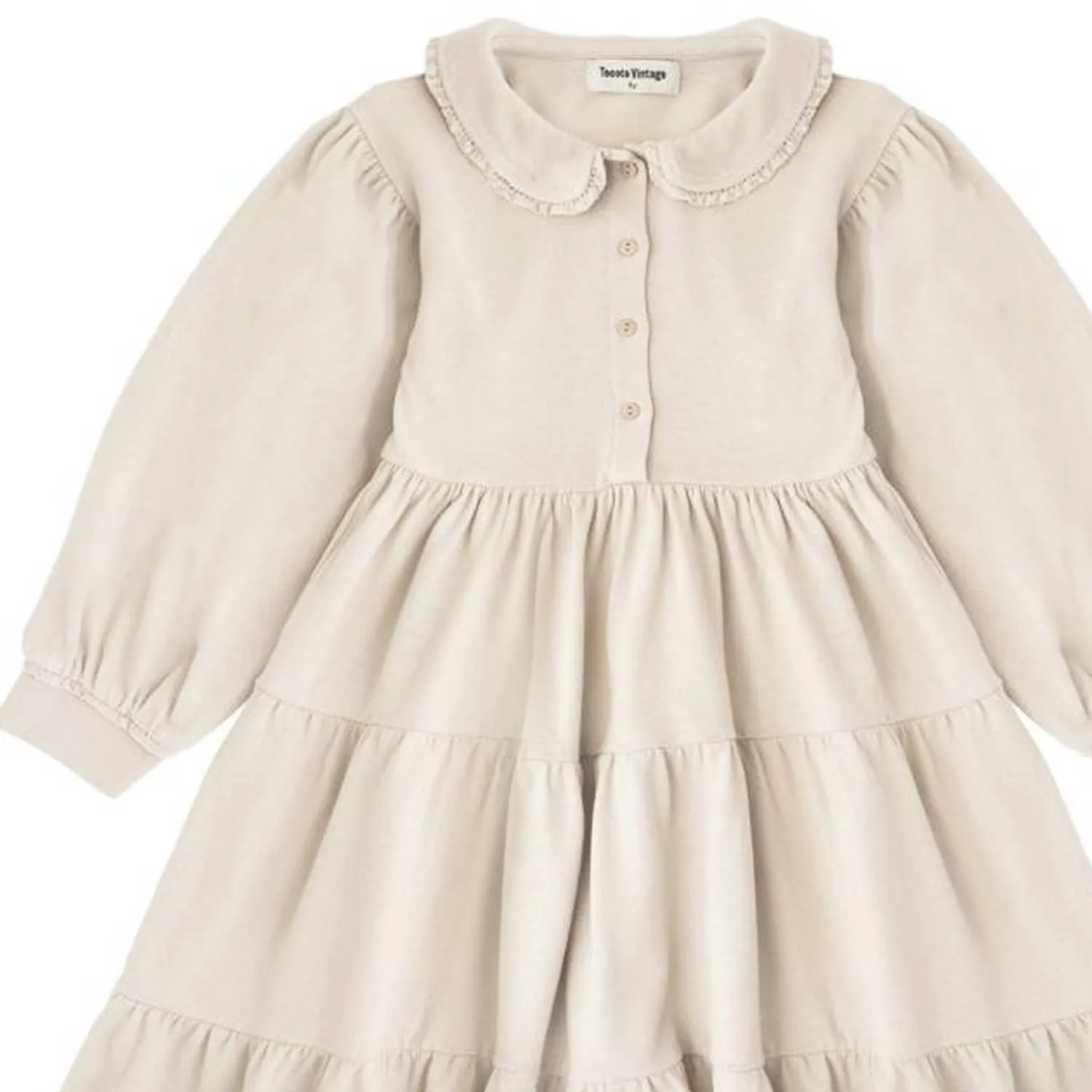 Tocotò Vintage Off-White Dress For Girls