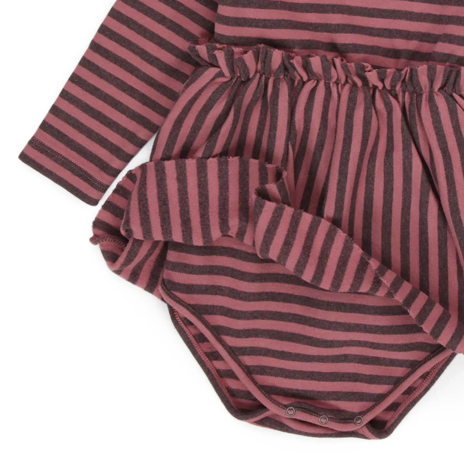 Tocotò Vintage Pink And Black Body Dress For Baby Girls