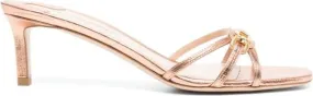 TOM FORD 60mm logo-plaque leather mules Neutrals