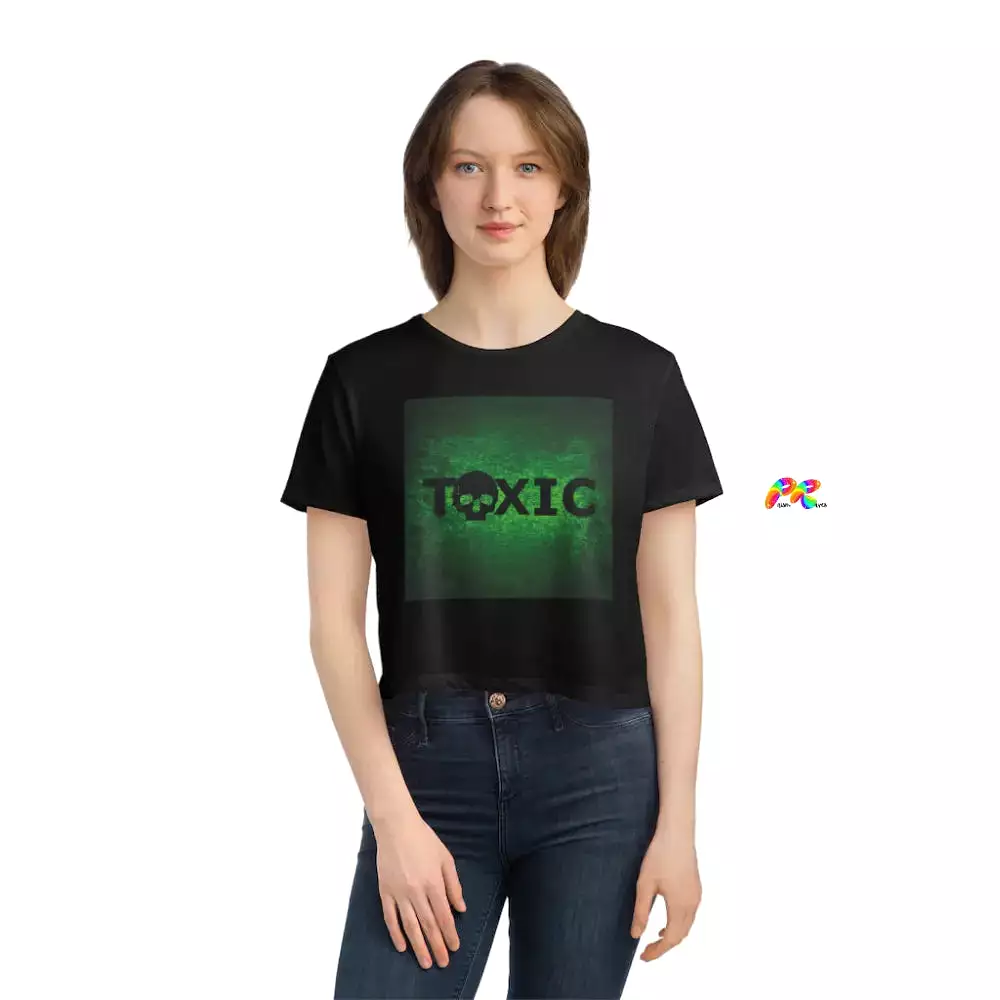 Toxic Women's Flowy Cropped T-Shirt