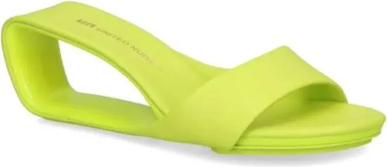 United Nude Mobius 65mm faux-leather mules Green