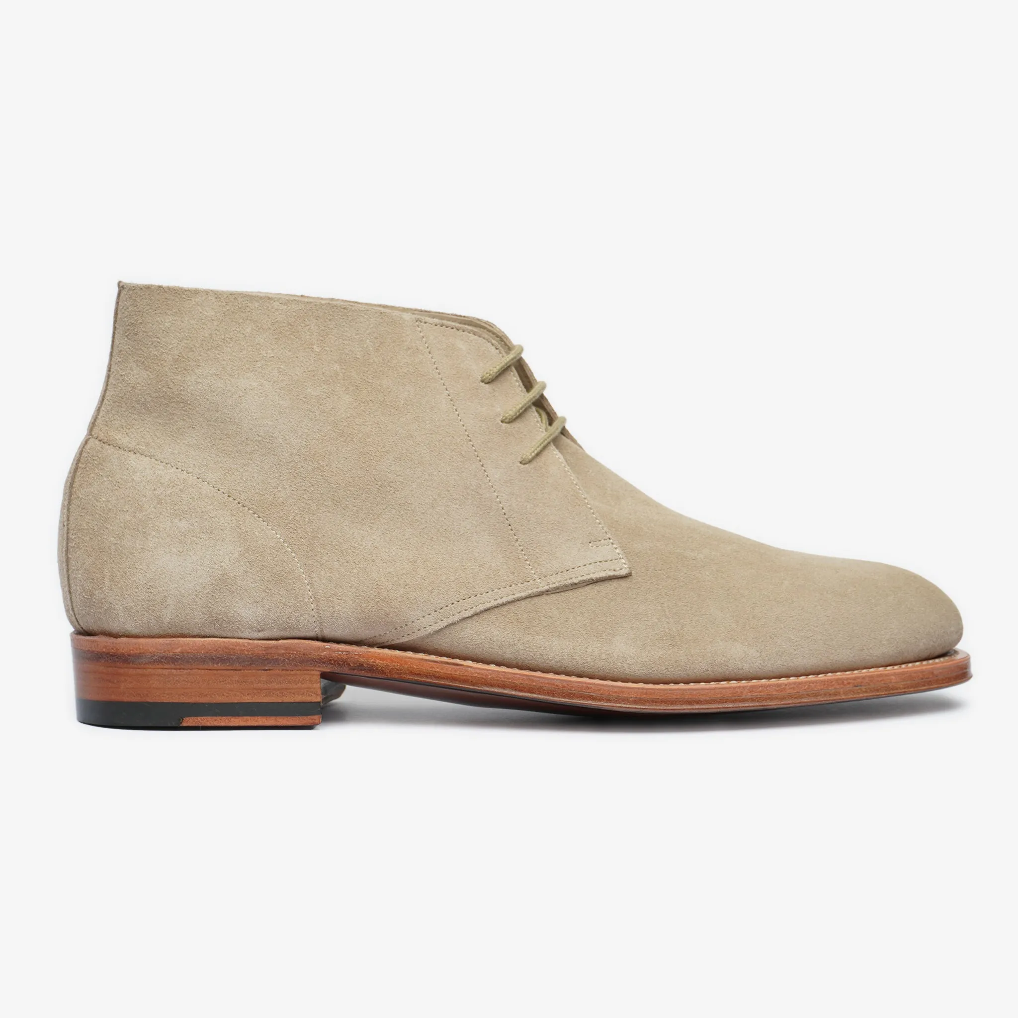 Unlined Chukka boot -Stone - Rui Last - Janus Calf