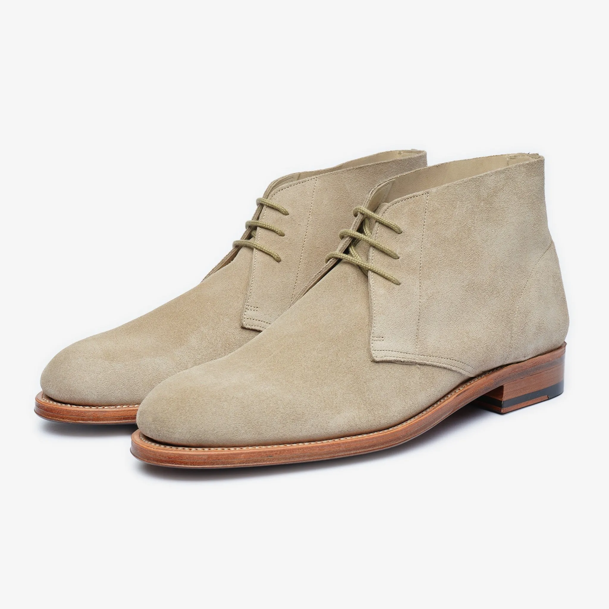 Unlined Chukka boot -Stone - Rui Last - Janus Calf