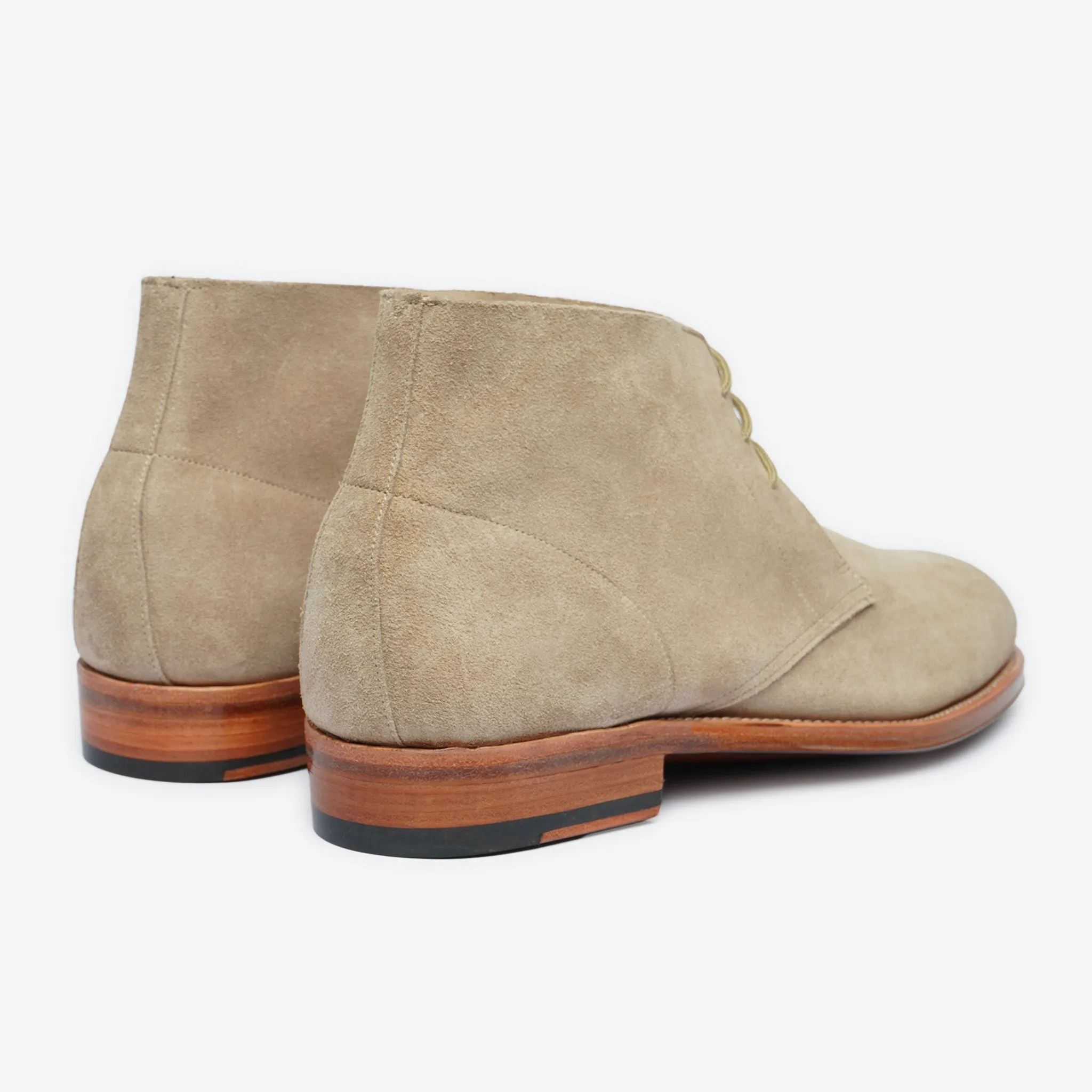 Unlined Chukka boot -Stone - Rui Last - Janus Calf