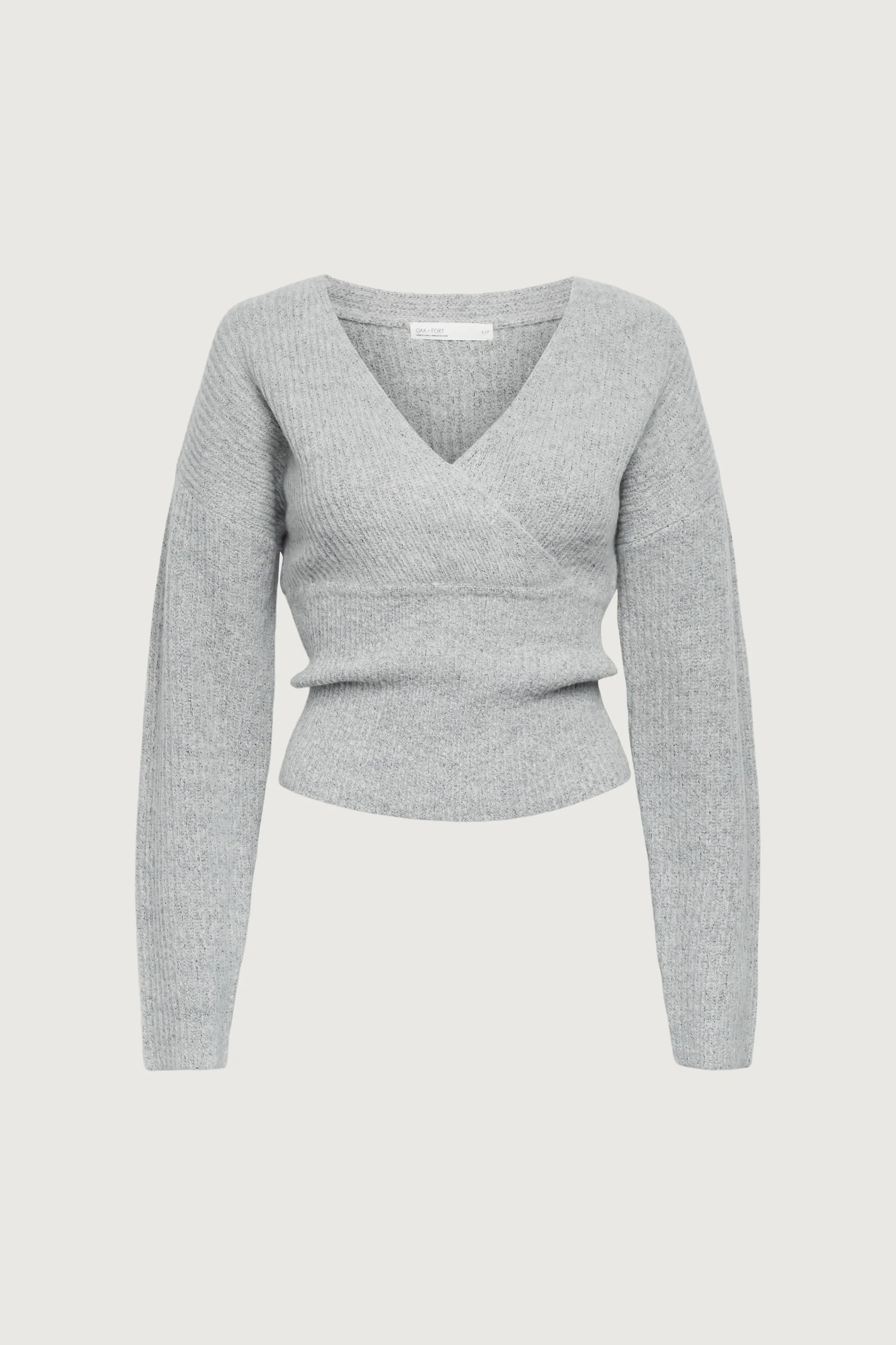 V-NECK WRAP SWEATER