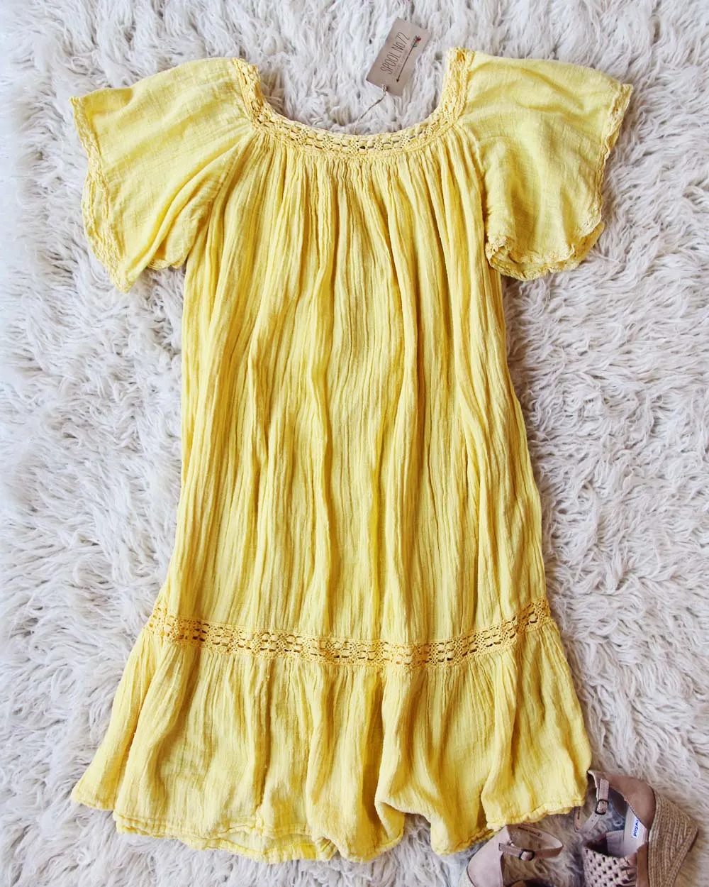 Vintage 70's Mexican Gauze Dress