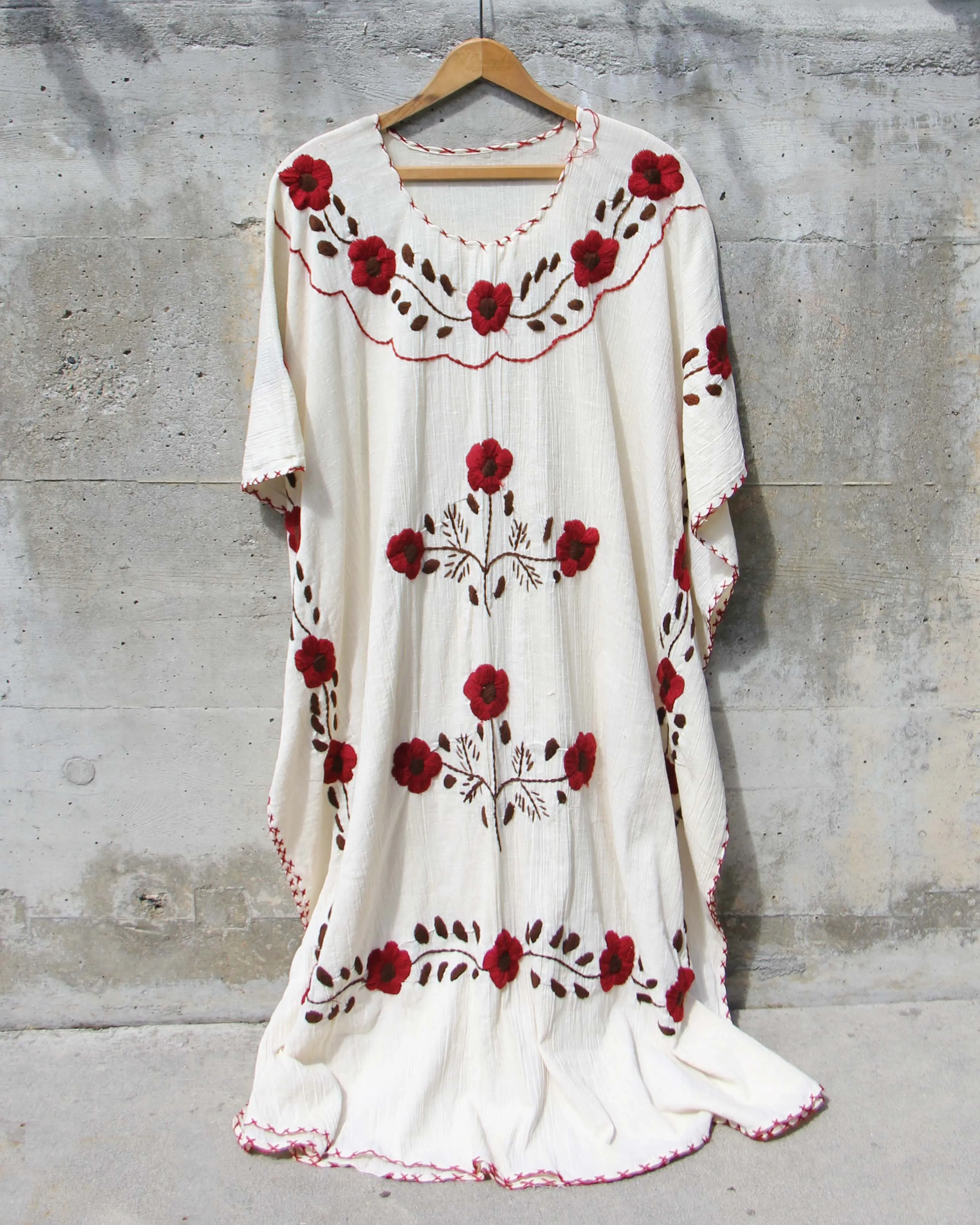 Vintage Mexican Embroidered Dress