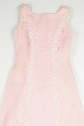 Vintage Pink Flower Chain Dress