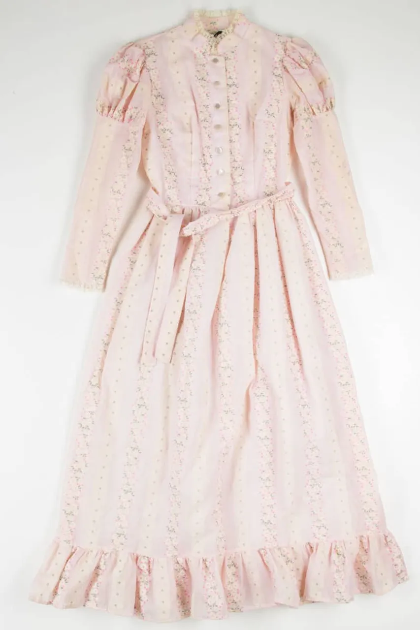 Vintage Pink Praire Style Dress