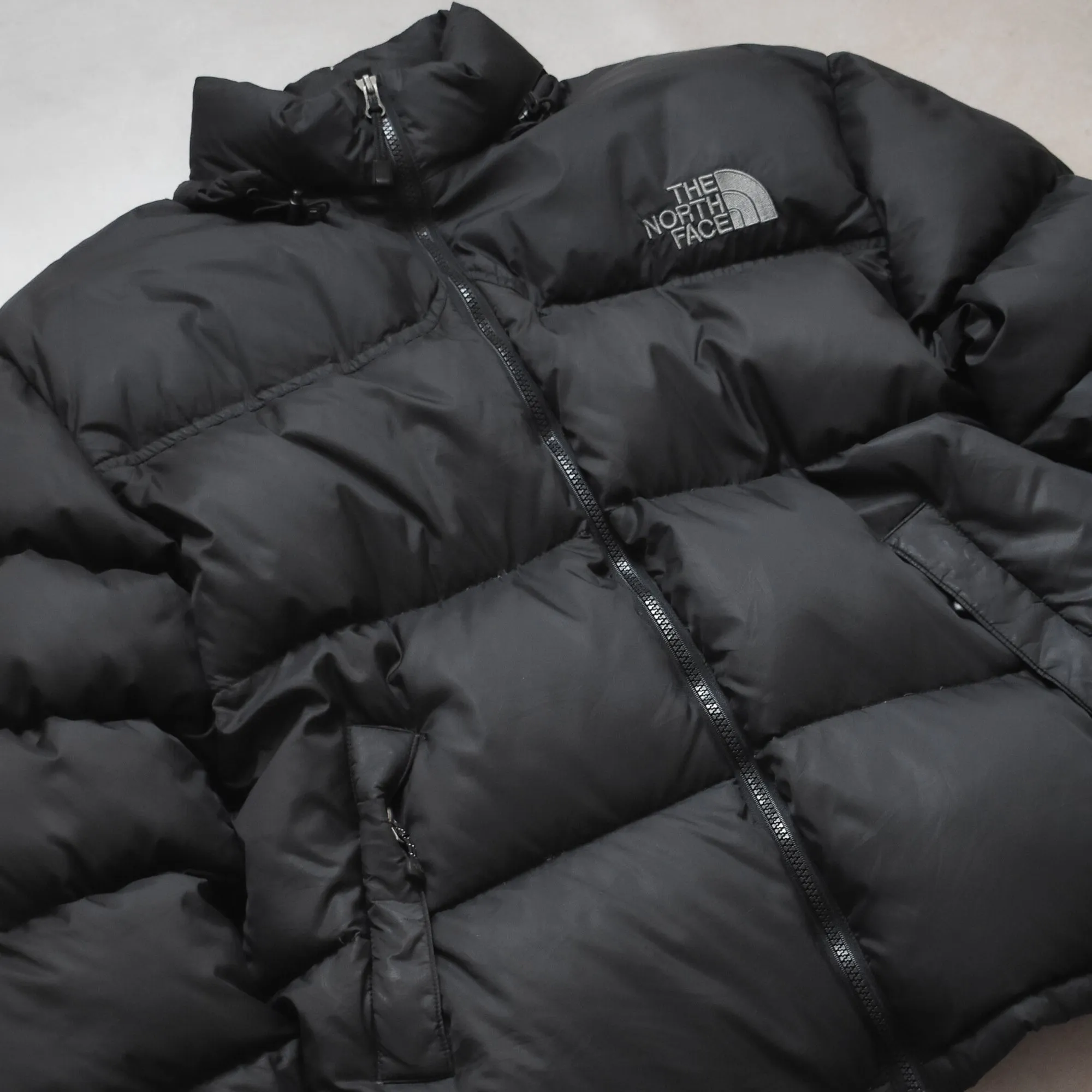 Vintage The North Face Black Nuptse 700 Puffer Jacket - XL