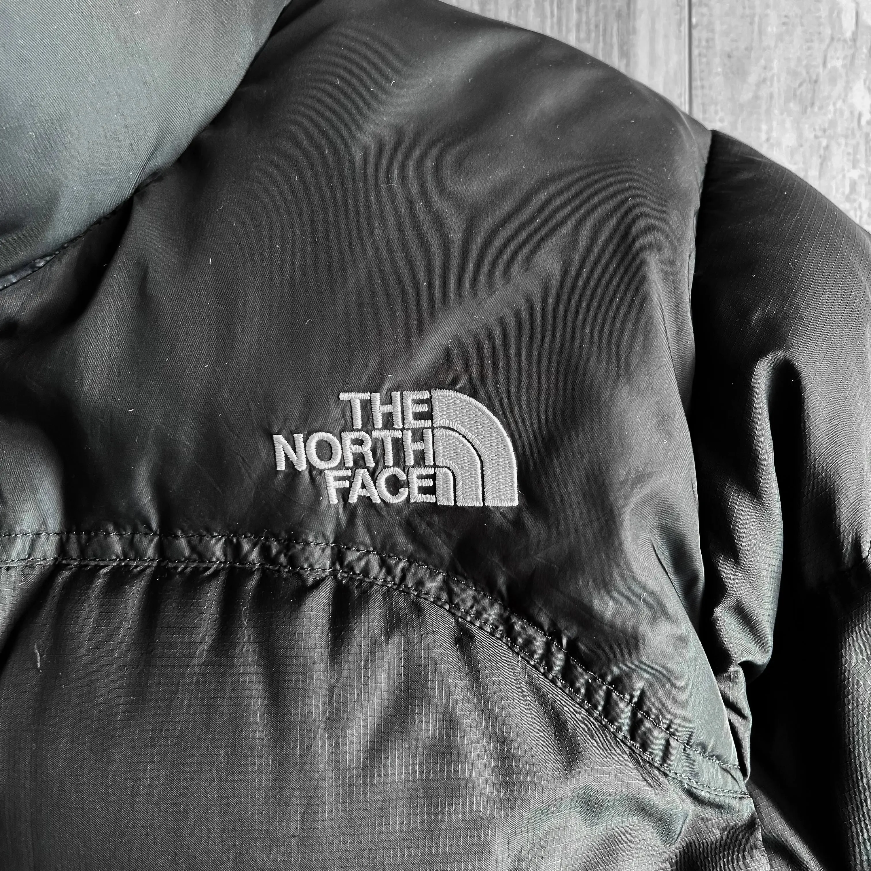 Vintage The North Face Nuptse 700 Black Womens Puffer Jacket - S