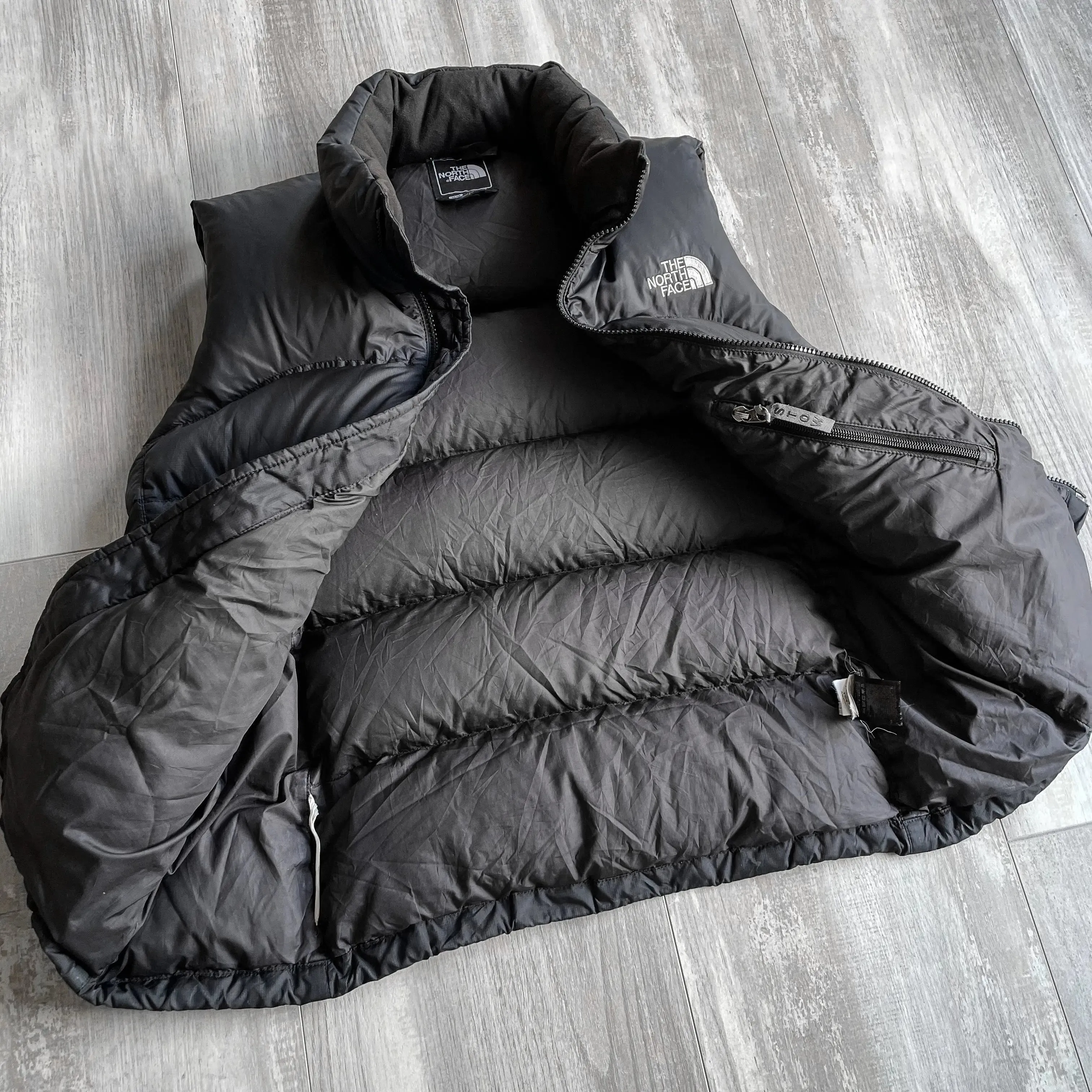 Vintage The North Face Nuptse 700 Black Womens Puffer Vest - M