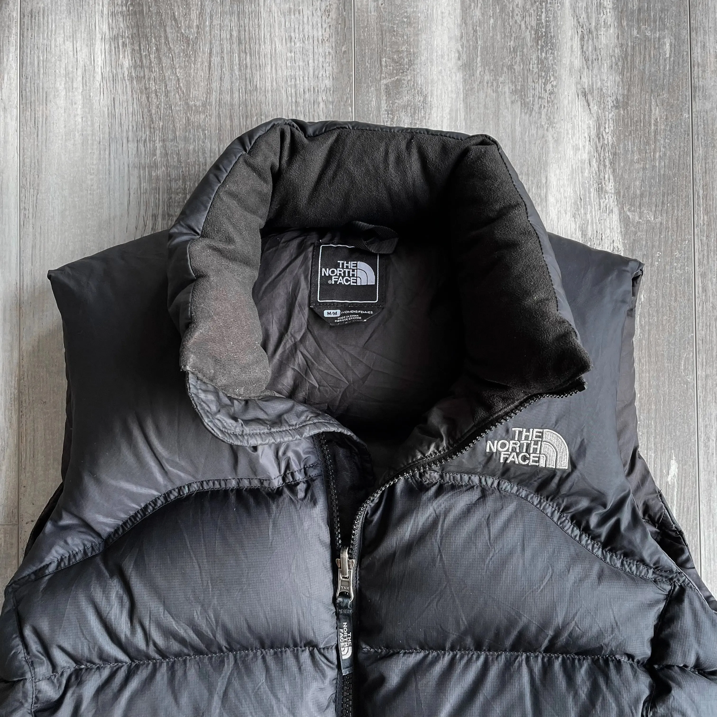 Vintage The North Face Nuptse 700 Black Womens Puffer Vest - M