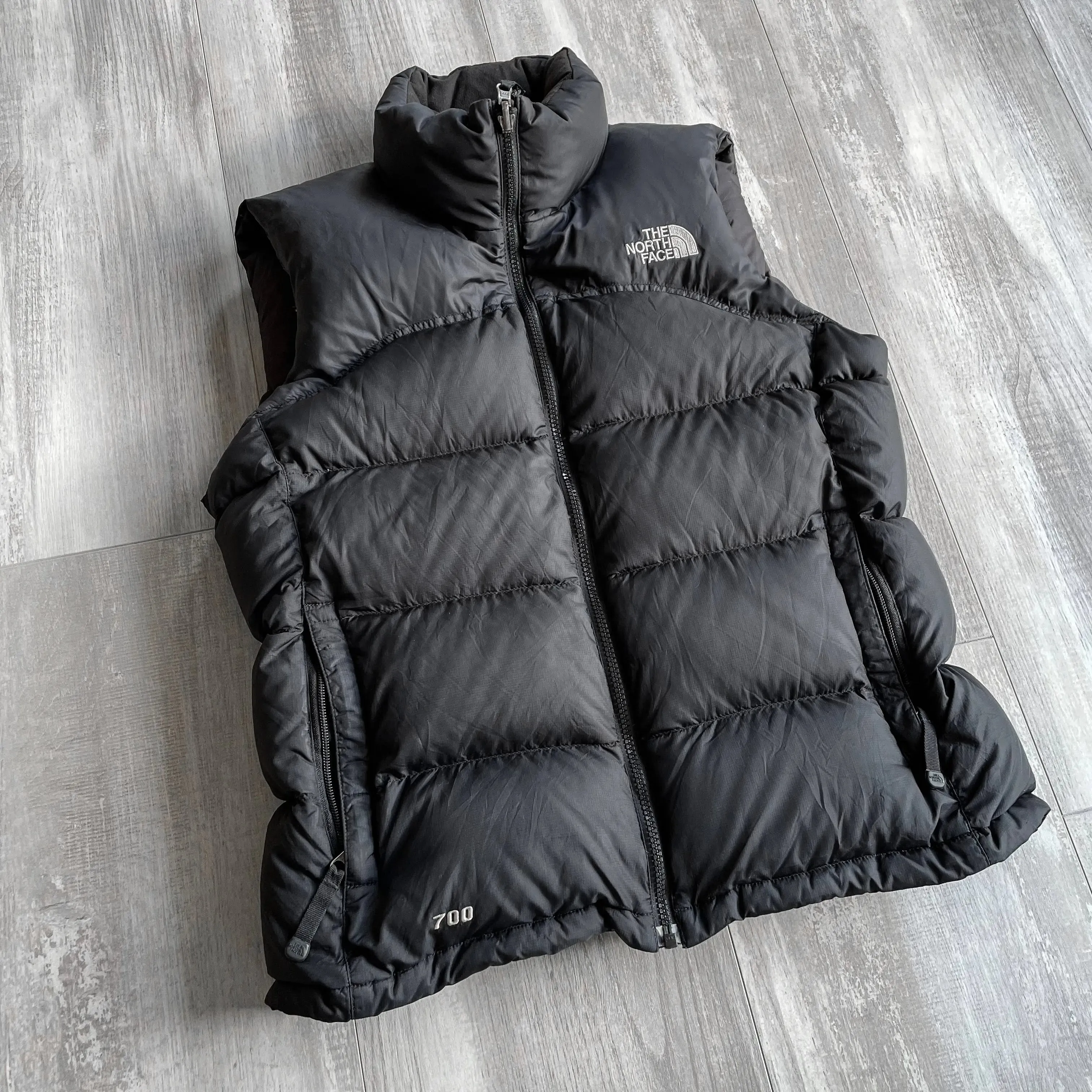 Vintage The North Face Nuptse 700 Black Womens Puffer Vest - M