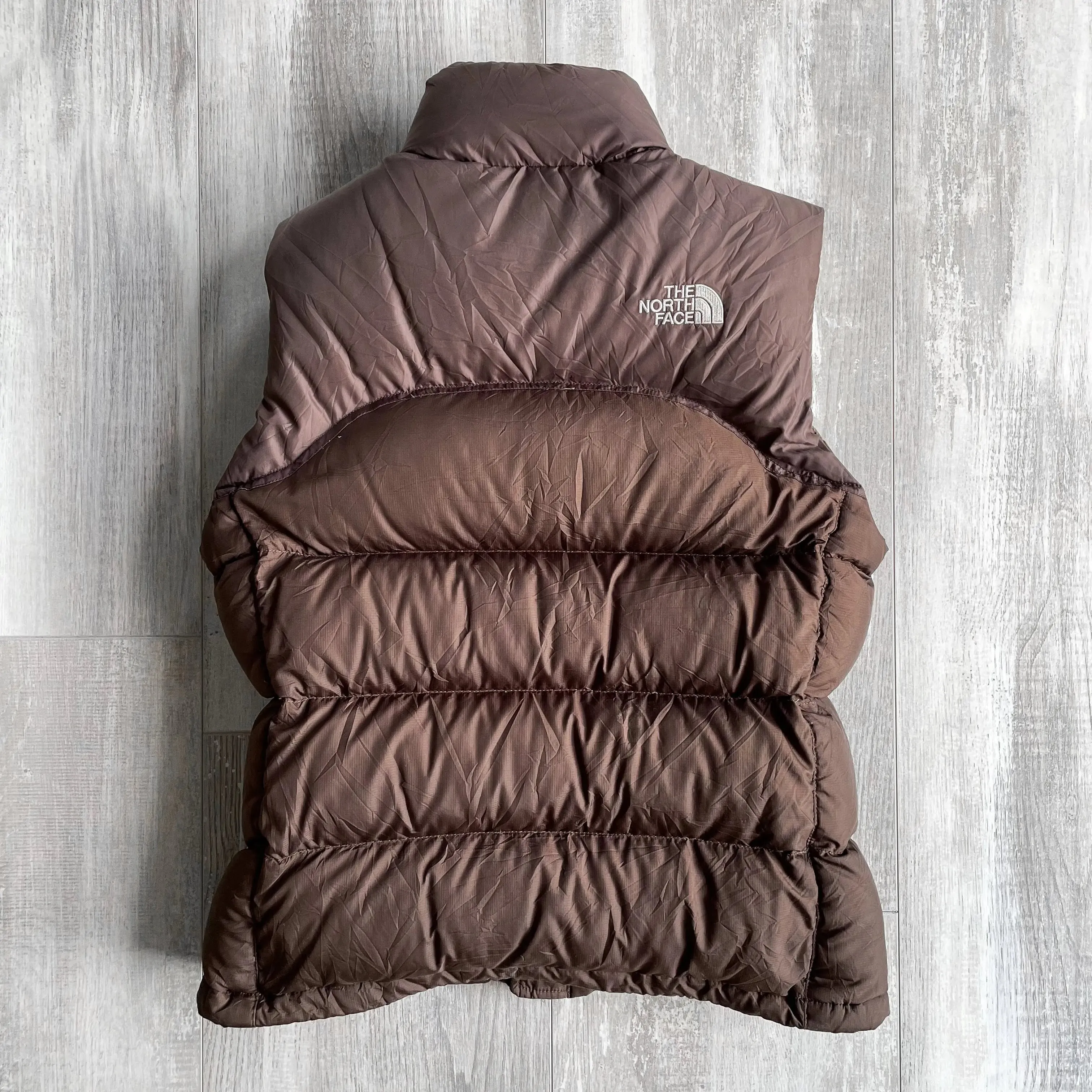 Vintage The North Face Nuptse 700 Brown Womens Puffer Vest - XS