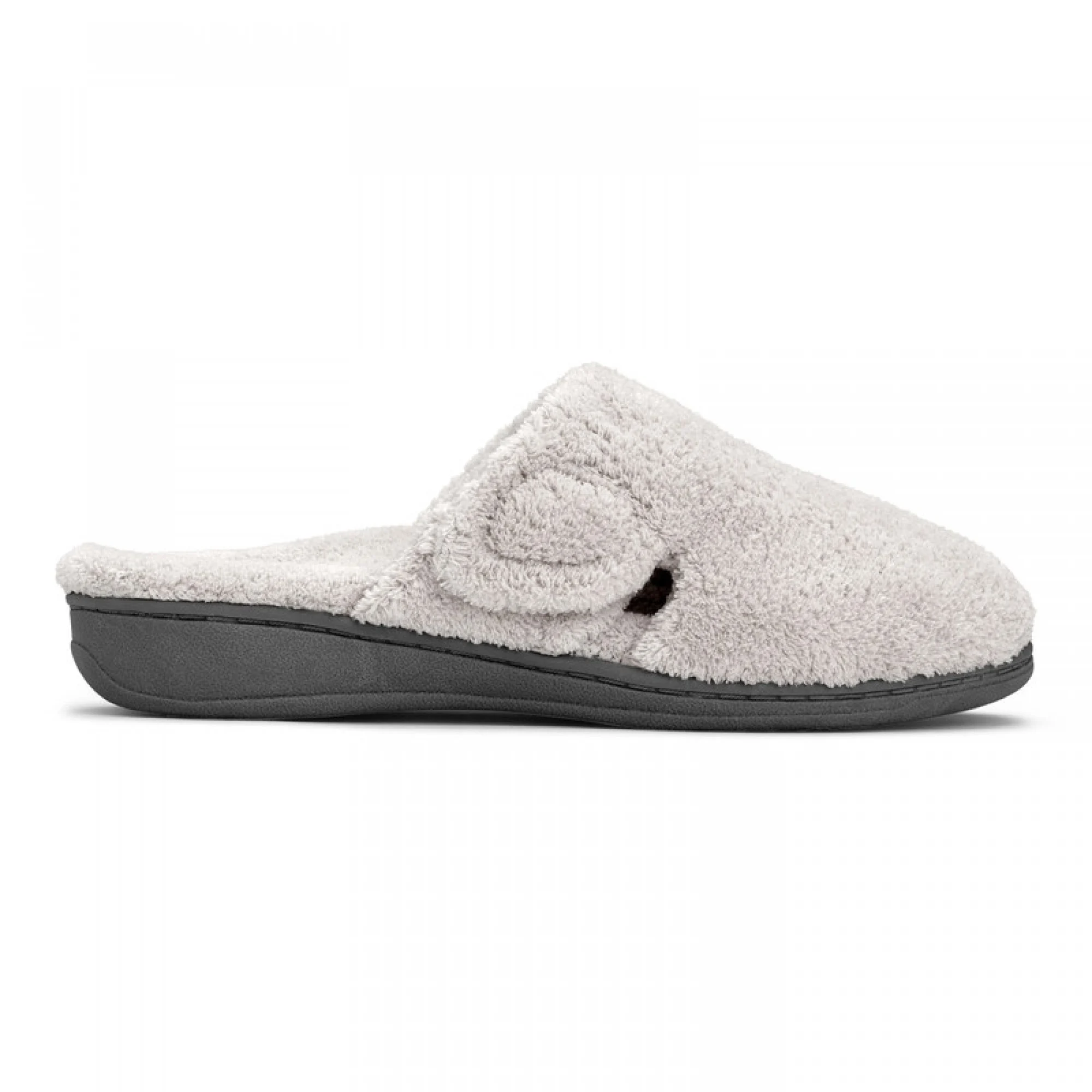 Vionic Womens Gemma Mule Slippers- Light Grey