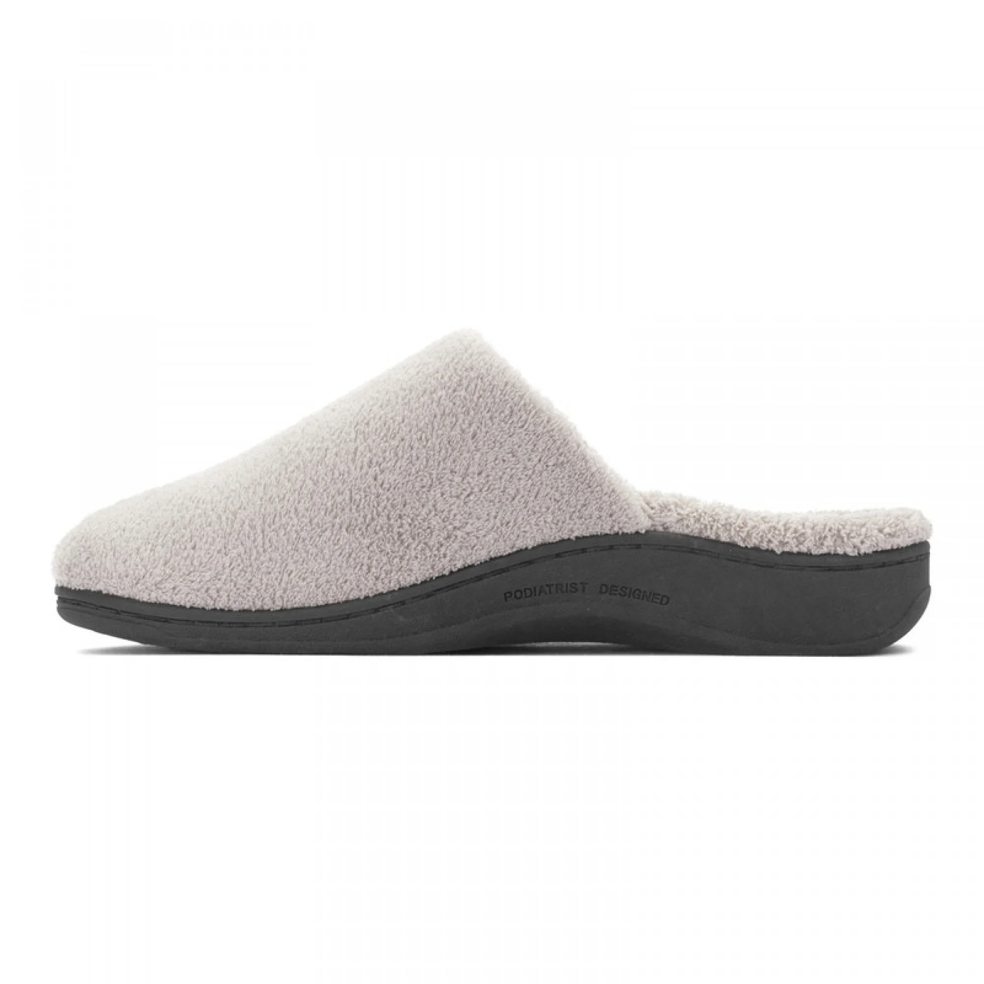 Vionic Womens Gemma Mule Slippers- Light Grey