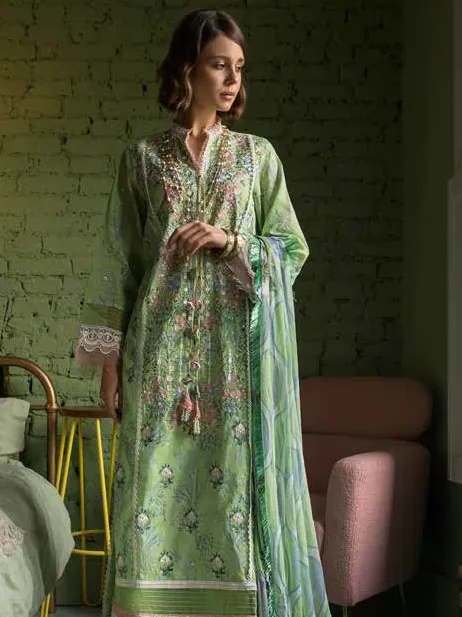 Vital by Sobia Nazir Embroidered Lawn Unstitched 3Pc Suit V-8B