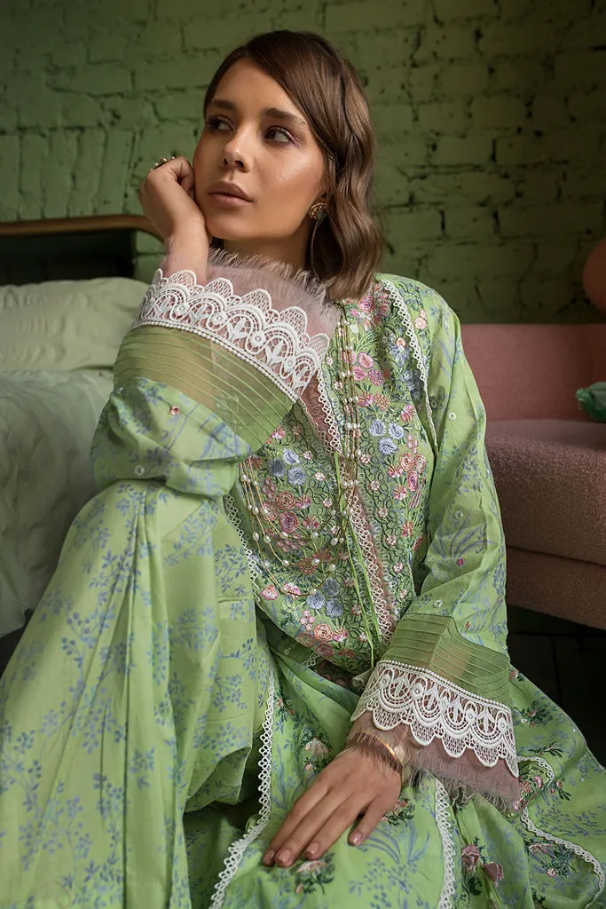 Vital by Sobia Nazir Embroidered Lawn Unstitched 3Pc Suit V-8B