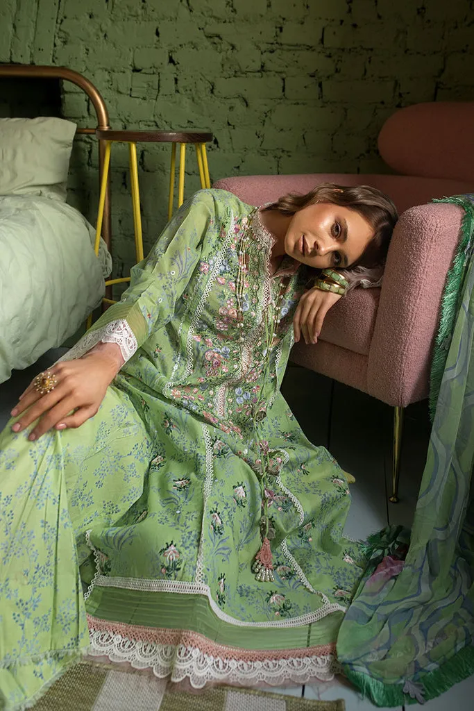 Vital by Sobia Nazir Embroidered Lawn Unstitched 3Pc Suit V-8B